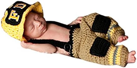 PINBO® novorođenčad foto -prop Crochet vatrogasac vatrogasa
