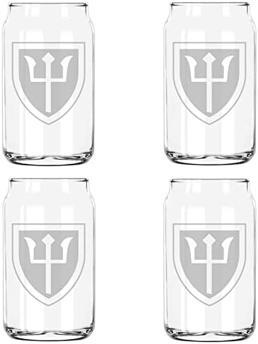 Dizajn šalice za mlijeko ugraviran 97. pješačkom divizijom na 5 oz limenka za degustaciju piva staklena ambalaža od 4 komada