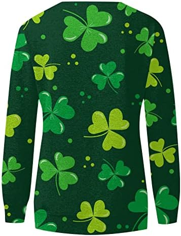 St Patricks Dan Majica Žene plus veličina proljetni vrhovi grafičke majice Udobne majice za cvjetanje slatka kawaii odjeća y2k vrhovi