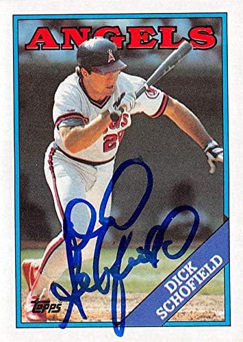 Skladište autografa 622651 Dick Schofield Autographed Baseball Card - California Angels 1988 Topps - No.43