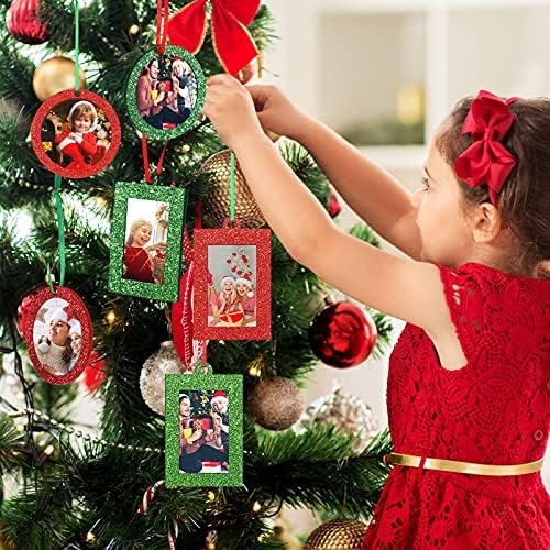 36 komada božićni foto okvir božićni ukrasi Fotografije Feltter mini okvir za slikanje za dekor božićnog drvca i božićni dekor kuće