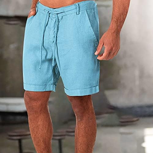 RTRDE muške kratke hlače Sportska pamučna posteljina casual labave kratke hlače pidžame džep jogging kratke hlače hlače muškarci