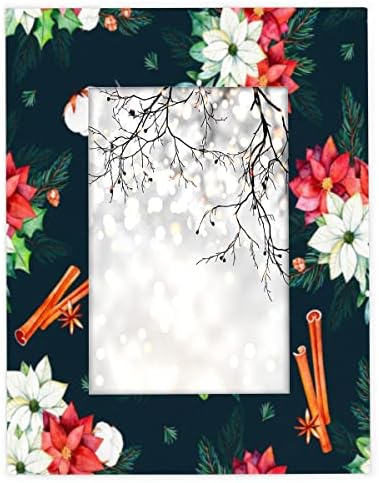 Cfpolarni božićni cvjetni jednorog lišće 11x14 prikaz okvira za slike bez prostirki bez prostirki okviri za fotografije za stol ili