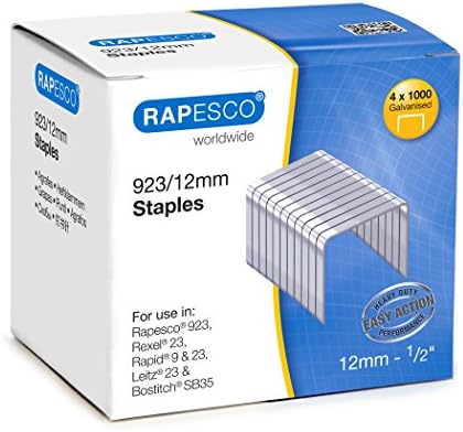 Rapesco 923 Tip 1/2 pocinčane spajalice, kutija od 4.000