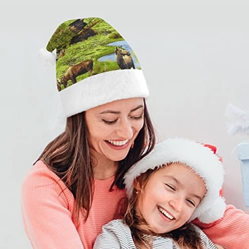 Božićni šešir od losa personalizirani šešir Djeda Mraza smiješni Božićni ukrasi