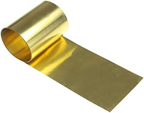 Umky mesing ploča mesingani lim traka visoke čistoće mesingane folije ploča h62 debljina materijala za obradu metala0,05 mm, dugačka