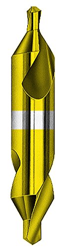 Magafor 081150707 Tin obloženi čelični čelik od 60 stupnjeva obična bušilica i šalterkink, 5/8 Promjer tijela x 1/4 Promjer točke