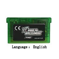 ROMGAME 32 -bitna ručna konzola za video igre Caredge Cartridge CEST do WrestleMania Engleski jezik EU Verzija Cleren Green Shell