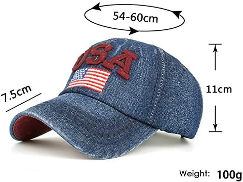 Anna-kaci 4. srpnja Američki podesivi izvezeni američki zastava bejzbol kape