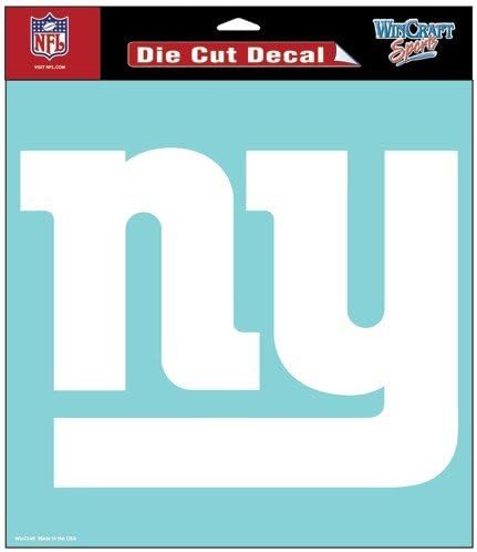 New York Giants White Decal 8