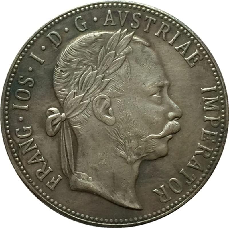 1875. Austrijski novčići bakreni srebrni kolekcija zanatske kovanice za obrt kovanica može puhati