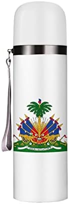 Grb Haiti izolirane boce s vodom od 19 oz nehrđajućeg čelika Putnička šalica za piće sportsko kampiranje planinarenje na otvorenom