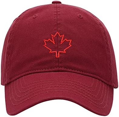 Baseball Cap muškarci Kanadski javorov list vezeni oprani pamučni tati šešir za bejzbol kape