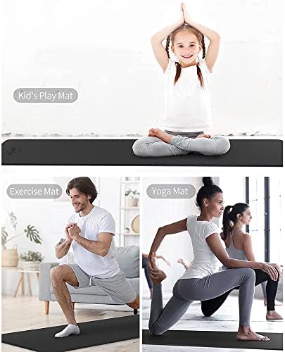 Prostirka za jogu od 2 mm za sve vrste joge, pilatesa i treninga na podu - reverzibilna ekstra debela, neklizajuća, vrhunska prostirka