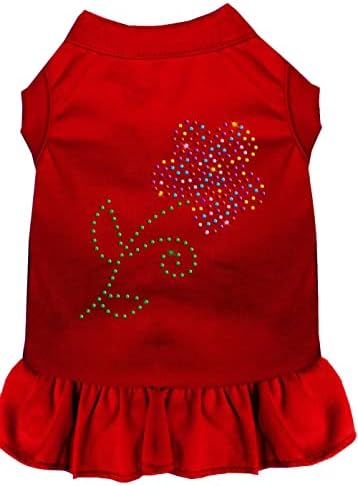 Mirage proizvodi za kućne ljubimce rhinestone multi cvjetna haljina, xx-velika, crvena