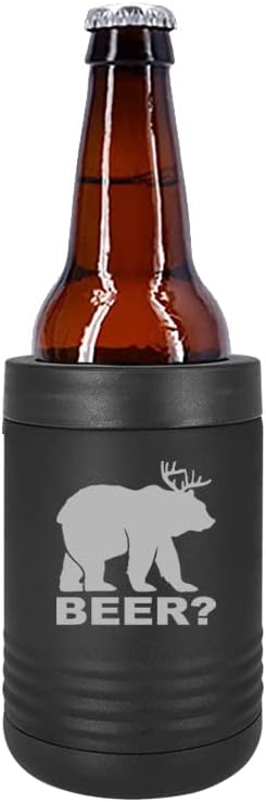 Can i boce hladnjak izolator Nehrđajući čelik dvostruki zid vakuuma vakulirani pića držač pića jelen + medvjed = pivo smiješno