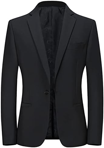 Muški casual tank fit odijelo blejzer lagano jedan gumb Čvrsta poslovna jakna zarezana rever Sport Sport kaput