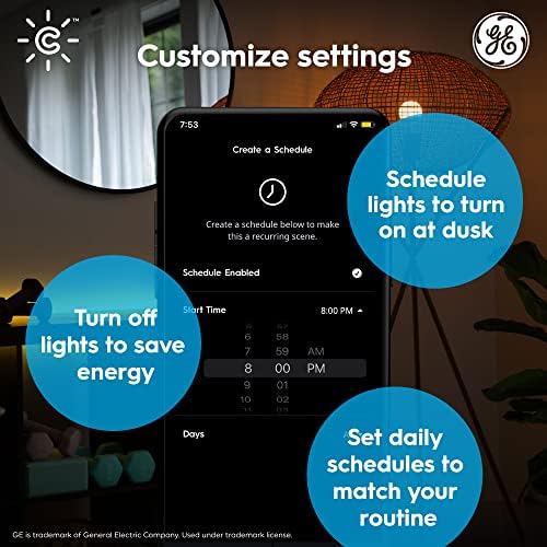 Pametni led žarulja GE CYNC, boji, Bluetooth i Wi-Fi mreže rade uz Alexa i Google Home, lampe A19