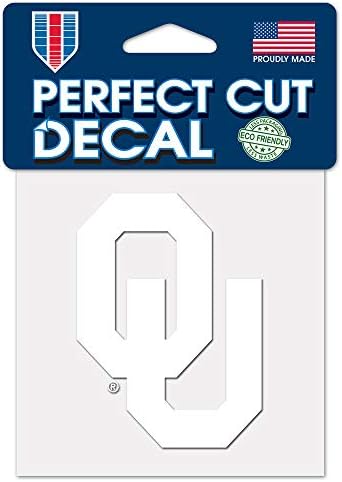 Wincraft NCAA Oklahoma SOORS 4x4 savršeni izrezani bijeli naljepnica, jedna veličina, boja tima