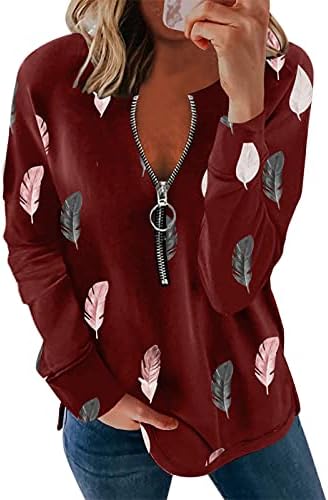 Ženski džemperi padaju 2021., ženski džemperi kardigan jeftine djevojke vrhovi u boji Blok kapuljače za runo dukserice 3/4 rukav zgušnjavanje