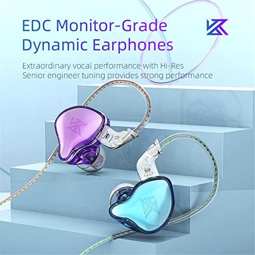 Yinyoo KZ EDC Earbuds ožičen u ušnim slušalicama udobne slušalice s 10 mm dinamičnim vozačem, 3,5 mm kabel za utikače za Android Sports