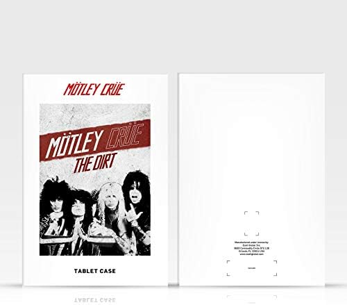 Dizajn glavnih slučajeva Službeno licenciran Motley Crue Knock 'Em Dead Tour Graphics Leather Book Book Cover Cover Cover s Apple iPad