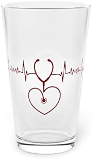Čaša piva Pinta 16 oz šaljiva pomoć bolničkom osoblju socijalno osiguranje tehnološki entuzijast novost medicina 16 oz