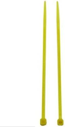 Ailisi najlon kabel Zip kravate za samo zaključavanje boje žuta 4 x 0,1 pakiranje od 200