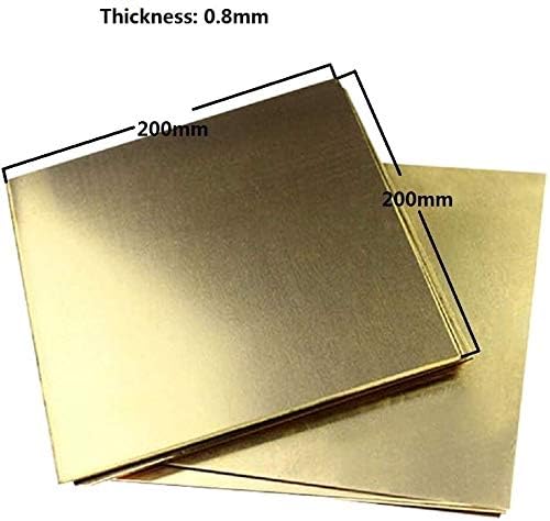 Umky mesing ploča bakrena metalna ploča mesingana ploča 0,8 mm* 200 mm* 200 mm za metalne zanatske metalne folije