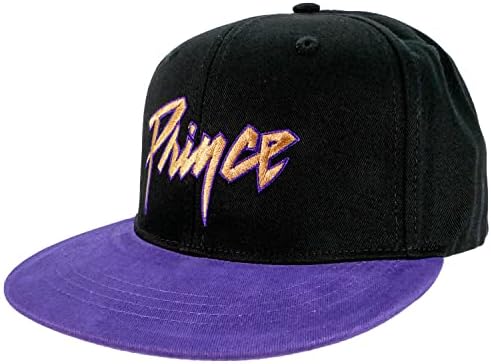 Prince muški zlatni logotip i simbol Snapback bejzbol kapica crna