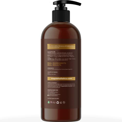 Organska ulja za rast kose - organsko esencijalno ulje ružmarina Plus organsko ricinusovo ulje za rast kose i njegu kože-Organsko ulje