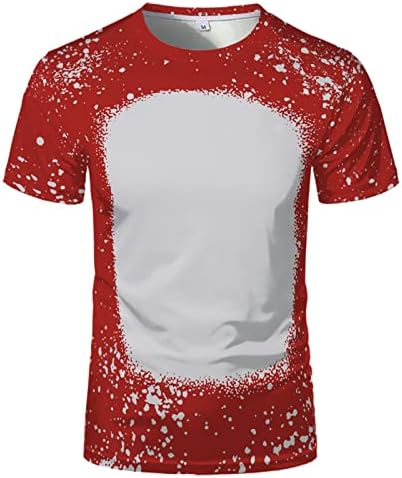 Košulje za muškarce Us Veličina Velika prazna prilagođena majica za prijenos topline sublimacije majice kratkih rukava