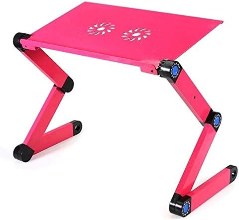 Haieshop sklopivi stol za krug stol tablice 360 ​​stupnjeva podesivi sklopivi stol za stol stol stol trajni aluminijski laptop stol