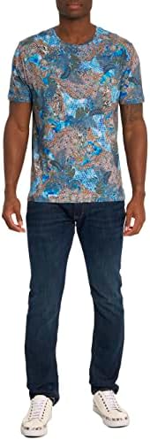Robert Graham Muška tropska camo kratka rukava pletena grafička majica