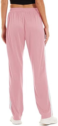 MagComsen ženske mrežne hlače s džepovima za vježbanje u teretani hlače brze suhe jogger aktivne atletske hlače