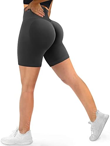 Scrunch gut za dizanje kratkih kratkih hlača za ženske vježbe u teretani osmijeh kontura bešavne gamaše visokog struka rušerane plijene
