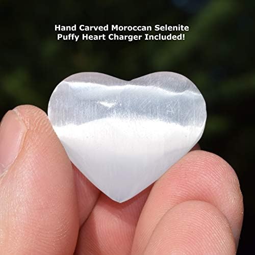 Zenergy Gems nabijeni premium narukvica od prirodnog kristalnog čipa + kristal za punjenje marokana [Uključeno]