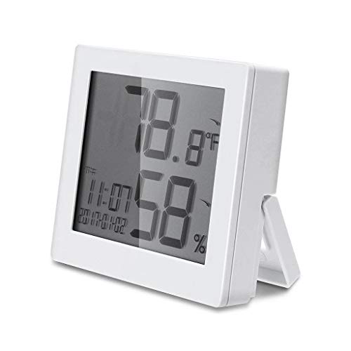 LCD električni mjerač temperature i vlažnosti termometar i higrometar sa satom vrijeme datum higrotermograf