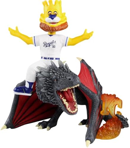 Sluggerrr Kansas City Royals Game of Thrones Mascot on Fire Dragon Bobblehead