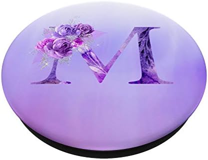 Lilac cvjetni početno pismo m ljubičasti cvjetni popsockets Popgrip: zamjenjiv prianjanje za telefone i tablete