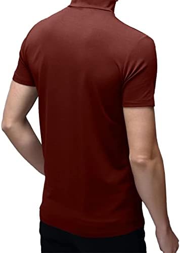 Muški kornjača vrh tanka fit solid baze džemper casual donje rublje dugih rukava muške ugodne majice za prozračnu bluzu