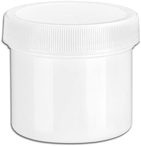 2 oz bijele okrugle plastične staklenke sa širokim ustima - pakiranje od 12 kozmetičkih posuda i poklopaca bez BPA za ljepotu, kosu,