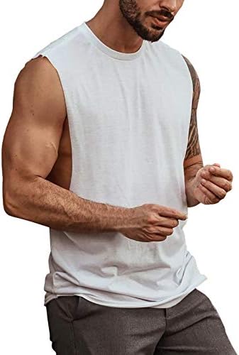 Muške majice za vježbanje s odrezanim rukavima _ majice za teretanu bez rukava