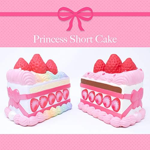 ibloom princeza kratka torta Jumbo Slow Rising Squishy Toy Birthday Pokloni, usluzi zabave, kuglice za stres, ukras protivnika, pretvarajte
