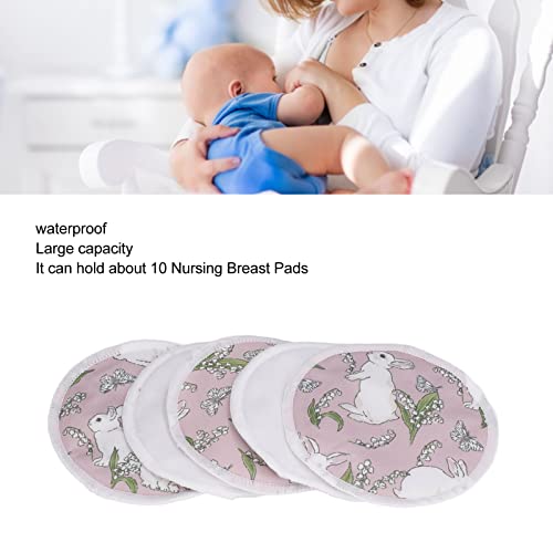 10pcs organski jastučići za dojke za pranje, jastučići za bradavice za višekratnu upotrebu za majčinstvo s vrećicom za pranje