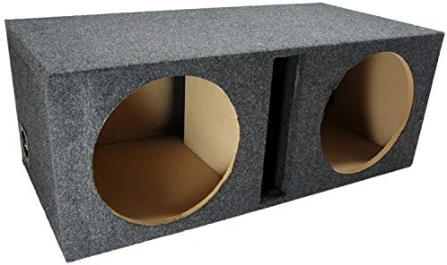 American Sound Connection Dual 12 Pod okvir je podložen odzračeni subwoofer kućište MDF Audio Stereo Systero Systero