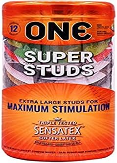 Jedan kondomi Super Studs | Kondomi, teksturirani kondomi, lateks kondomi 12 pakiranja