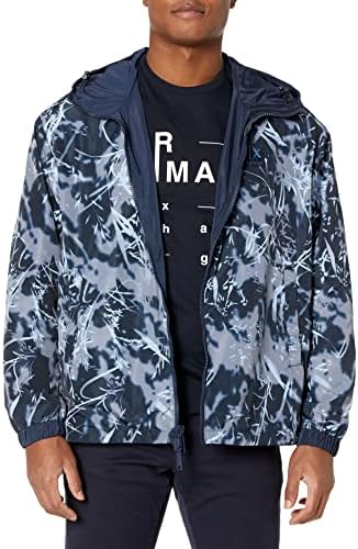 A | X Armani Exchange muški zip up kapuljača reverzibilna jakna
