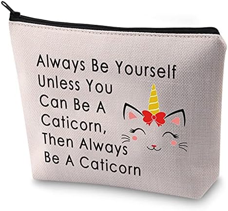Blupark Unicorn Mačka ljubavnika poklon torbe za šminkanje kacikorn uvijek budite sami, osim ako možete biti kozmetička torba za kacikorn