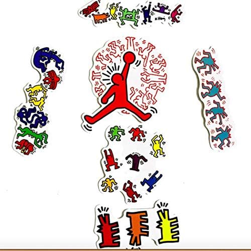 Performance Art Keith Haring naljepnica Pack od 50 naljepnica - uredske naljepnice za prijenosna računala, uredske naljepnice za prijenosna